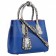 Prada Double Tote Blue With Python Handles 18926825