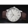 Swiss Vacheron Constantin Patrimony White Dial Silver Case Brown Leather Bracelet 1454158