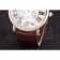 Cartier Luxury Skeleton Watch with Rose Gold Bezel and Brown Leather Band  621557