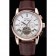 Patek Philippe Grand Complications Gold Case White Dial Roman Numerals Brown Leather Bracelet 622253