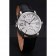Cartier Ronde Second Time Zone White Dial Stainless Steel Case Black Leather Strap  622798