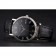 Patek Philippe Calatrava Black Dial Roman Numerals Ribbed Bezel Stainless Steel Case Black Leather Strap