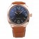 Panerai Radiomir Rose Gold Case Black Dial Brown Leather Strap 98137