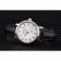 Swiss Piaget Altiplano Date Automatic White Dial Diamond Markers Stainless Steel Case Black Leather Strap