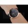 Swiss Vacheron Constantin Patrimony Black Dial Rose Gold Case Black Leather Bracelet    1454168