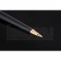 Christian Dior Gold Rimmed Black Ballpoint Pen  622735