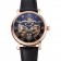 Patek Philippe Grand Complications Black Skeleton Dial Rose Gold Case Black Leather Strap 1453809