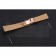 Rolex Black Leather with Rose Gold Clasp Bracelet  622498
