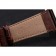 Cartier Tank Black And White Dial Stainless Steel Case Brown Leather Strap  622763