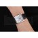 Cartier Tank White Dial Stainless Steel Case Black Leather Strap  622761