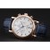 Omega Seamaster Vintage Chronograph White Dial Blue Hour Marks Rose Gold Case Blue Leather Strap