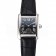 Cartier Tank MC Stainless Steel Case Black Dial Black Leather Strap  622174