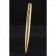 Cartier Fully Grooved Pattern Gold Ballpoint Pen  622777