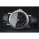 Patek Philippe Perpetual Calendar Retrograde Date Black Dial Engraved Silver Case Black Leather Bracelet 1454146