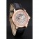 Swiss Piaget Altiplano Skeleton Dial With Diamonds Rose Gold Case Black Leather Strap