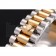 Swiss Rolex Datejust Black Dial Stainless Steel Case Gold Bezel Two Tone Bracelet