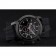 Round Burberry Sport Athlete Chronograph Black Case Triple-eye Black Rubber Bracelet   622619