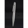 Cartier Fully Grooved Pattern Silver Ballpoint Pen  622776