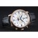 Omega De Ville Moonphase White Dial Rose Gold Case Black Leather Bracelet  1454227