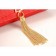 Saint Laurent Medium Tassel Crocodile Leather Clutch Bag Red
