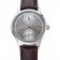 Patek Philippe Geneve Two Dial Gray Dial Stainless Steel Bezel Brown Leather Band  622147