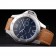 Panerai Luminor Brushed Stainless Steel Case Blue Dial Brown Leather Strap