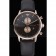 Emporio Armani Classic Chronograph Black Dial Rose Gold Case Black Leather Bracelet  622333