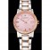 Burberry The City Pink Dial Rose Gold Diamond Bezel Stainless Steel Case Two Tone Bracelet