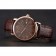 Cartier Ronde Solo Brown Dial Rose Gold Case Brown Leather Strap