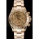 Rolex Cosmograph Daytona Brown Dial Diamond Numerals Gold Case And Bracelet 1454245