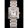 Swiss Cartier Tank Francaise Steel Case White Dial Roman Numerals Two Tone Bracelet  622648