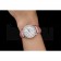 Cartier Ronde White Dial Diamond Bezel Stainless Steel Case Pink Leather Strap
