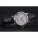 Patek Philippe Calatrava White Dial Roman Numerals Stainless Steel Case Black Leather Strap