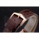 Swiss Patek Philippe Calatrava White Dial Rose Gold Case Brown Leather Strap