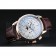 Patek Philippe Grand Complications White Dial Brown Leather Bracelet