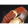 Swiss Rolex Cellini Gold Dial Roman Numerals Gold Case Light Brown Leather Strap