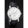 Swiss Vacheron Constantin Patrimony Quantieme Reserve De Marche White Dial Stainless Steel Case Black Leather Strap