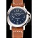 Panerai Luminor Marina Stainless Steel Bezel Brown Leather Bracelet  622313