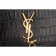 Saint Laurent Medium Tassel Crocodile Leather Clutch Bag Black