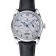 Patek Philippe Complications Chronograph White Dial Silver Case Black Leather Bracelet  1454237