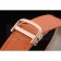 Cartier Tank Anglaise 36mm White Dial Gold Case Orange Leather Bracelet