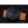 Panerai Luminor Ion Plated Stainless Steel Bezel Orange Leather Bracelet  622309
