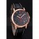 Longines Column Wheel Black Dial Gold Case Black Leather Strap