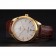 Omega Tresor Master Co-Axial White Dial Gold Case Brown Leather Strap
