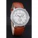 Vacheron Constantin Patrimony Power Reserve White Dial Silver Diamond Case Brown Leather Bracelet  1454266
