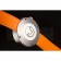 Hermes Classic MOP Dial Orange Leather Bracelet 801390