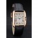 Cartier Tank Anglaise 30mm White Dial Gold Case Black Leather Bracelet