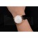 Swiss Rolex Datejust White Dial Rose Gold Case Black Leather Strap