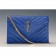 Saint Laurent Monogram Wallet On Chain Blue
