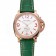 Panerai Radiomir White Dial Diamond Bezel Rose Gold Case Green Leather Strap 1453803
